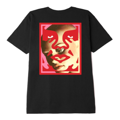 Camiseta Obey Double Face Preto