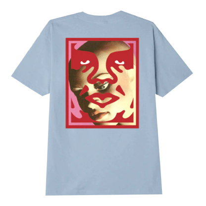 Camiseta Obey Double Face Azul