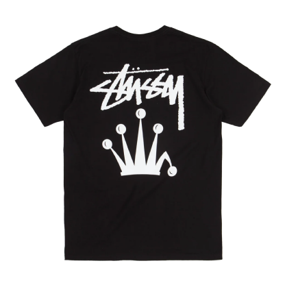Camiseta Stussy Stock Crown Preto
