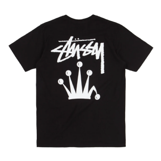 Camiseta Stussy Stock Crown Preto