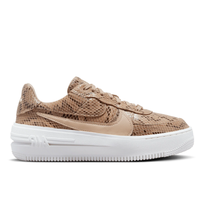 Tenis Nike Feminino Air Force 1 Plt.af.orm "snakeskin" Bege
