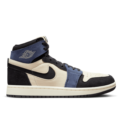 Tênis Nike Feminino Air Jordan 1 Zoom " Muslin Blackened " Preto/azul