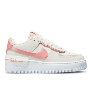 Tênis Nike Feminino Air Force 1 Shadow " Sail Pink " Branco/rosa