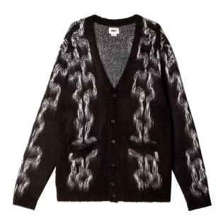 Cardigan Obey Temple Preto