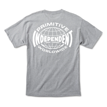Camiseta Primitive X Independent Global Cinza