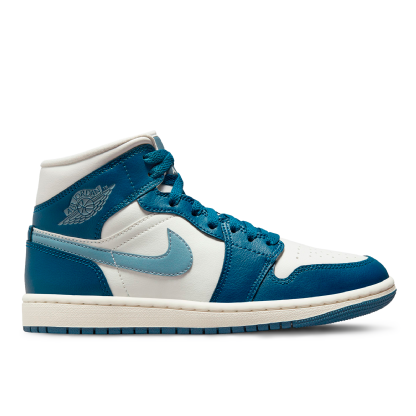 Tenis Feminino Nike Air Jordan 1 Mid Se "french Blue" Branco/azul