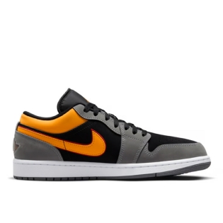 Tênis Nike Air Jordan 1 Low " Vivid Orange " Cinza/preto