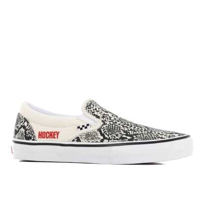 Tênis Vans X Hockey Skate Slip-on Branco/preto