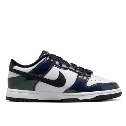 Tênis Nike Feminino Dunk Low Se "just Do It - Iridescent" Branco/azul