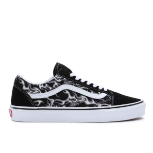 Tênis Vans Old Skool Flame Skull Preto/cinza