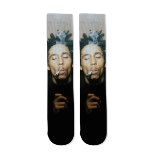 Meia Primitive X Bob Marley Kaya Cinza