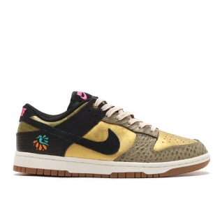 Tênis Feminino Nike Dunk Low Prm "día De Los Muertos" Preto/amarelo