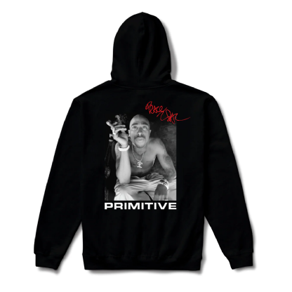 Moletom Primitive X Tupac Smoke Preto