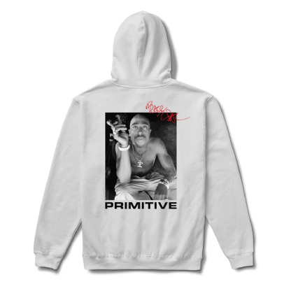 Moletom Primitive X Tupac Smoke Branco