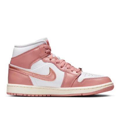 Wmns Air Jordan 1 Mid Se Branco/rosa