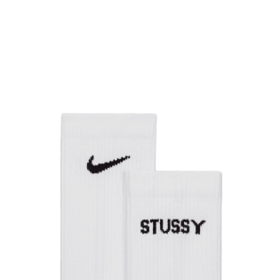 Meia Nike X Stussy Cushioned Crew ( 3 Pares ) Branco