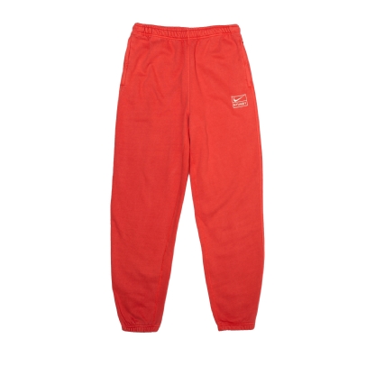 Calça De Moletom Nike X Stussy Washed Fleece Vermelho