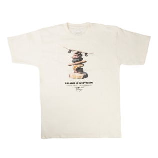 Camiseta Maze Pedras Branco