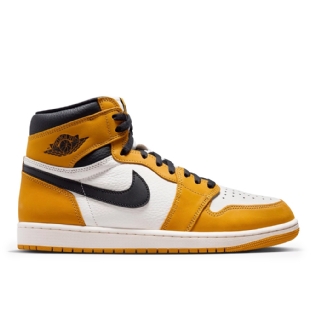 Tênis Nike Air Jordan 1 High Og " Yellow Ochre " Branco/amarelo
