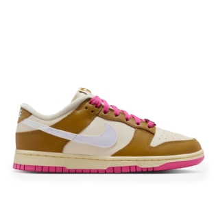 Tênis Nike Feminino Dunk Low " Just Do It " Bege/rosa