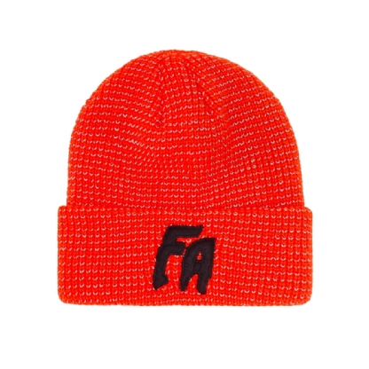 Gorro F.awesome Reflective Waffle Cuff Beanie Laranja