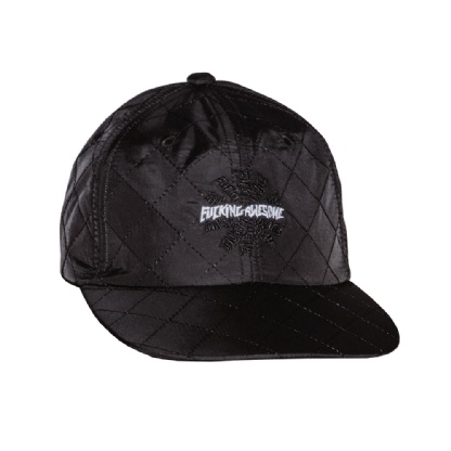 Boné F.awesome Quilted Spiral 6 Panel Strapback Preto