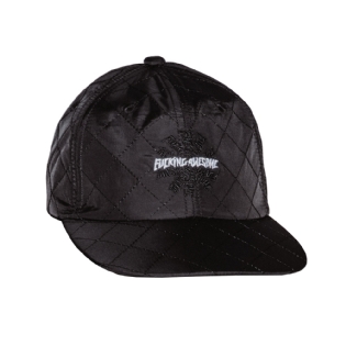 Boné F.awesome Quilted Spiral 6 Panel Strapback Preto