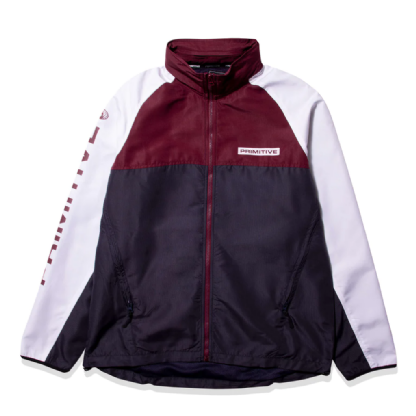Jaqueta Primitive Nexus Windbreaker Azul/vermelho