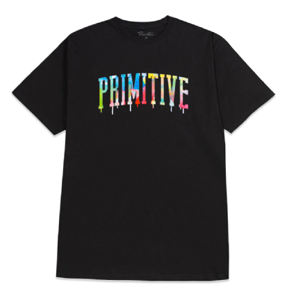 Camiseta Primitive Collegiate Drip Preto