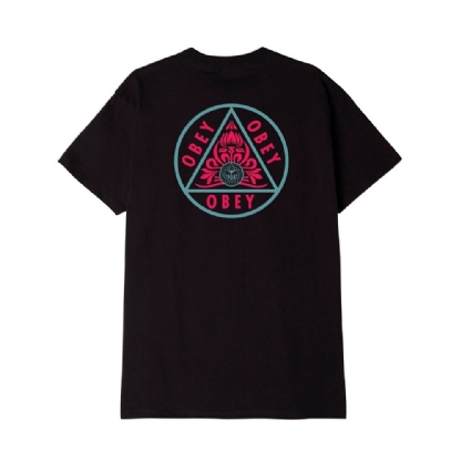 Camiseta Obey Pyramid Preto