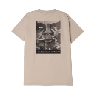 Camiseta Obey Nyc Smog Bege