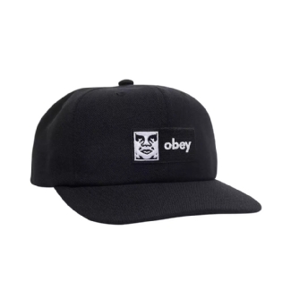 Boné Obey Case 6 Panel Classic Preto