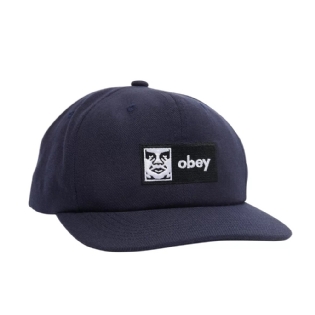 Boné Obey Case 6 Panel Classic Azul Marinho