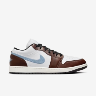 Tênis Nike Air Jordan 1 Low " Brown & Blue Grey " Marrom