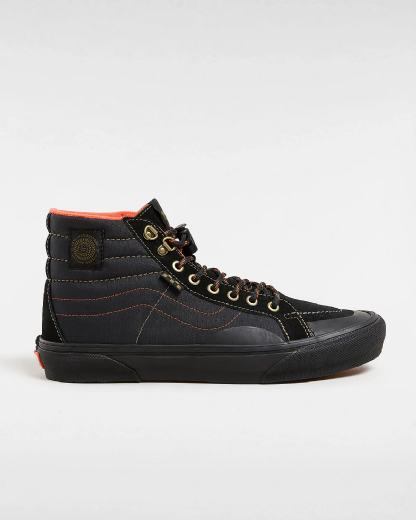 Tênis Vans Sk8 Hi X Spitfire Preto/laranja