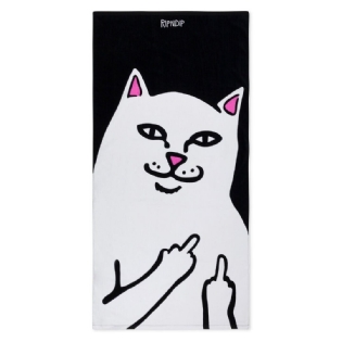 Toalha Rip Dip Lord Nermal Preto/branco