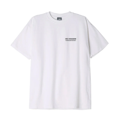 Camiseta Obey Worldwide Cities Branco