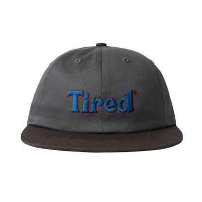 Boné Tired Two Tone Logo Cinza/marrom