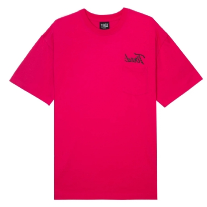 Camiseta Tired Workstation Pocket Rosa