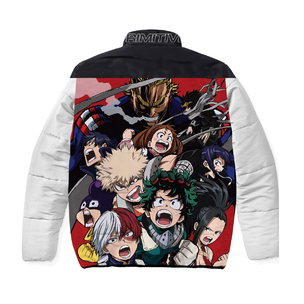 Jaqueta Primitive Mha Puffer Preto/branco