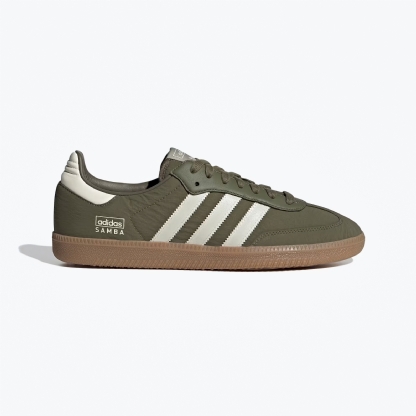 Tênis Adidas Samba Og ''reflective Nylon'' Verde Escuro