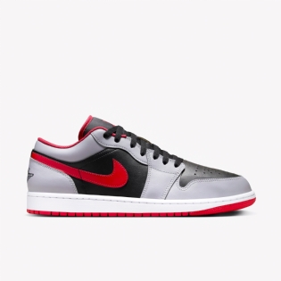 Tênis Nike Air Jordan 1 Low Cinza/vermelho