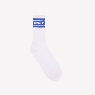 Meia Obey Cooper Ii Branco/azul