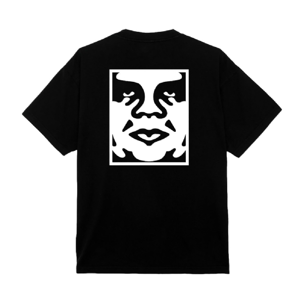 Camiseta Obey Bold Icon Heavyweight Preto
