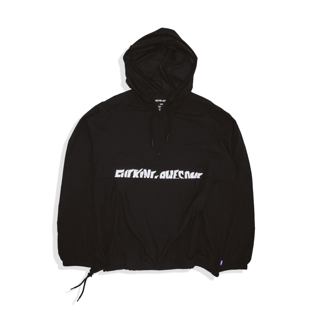 Jaqueta F.awesome Cut Off Logo Anorak Pullover Preto