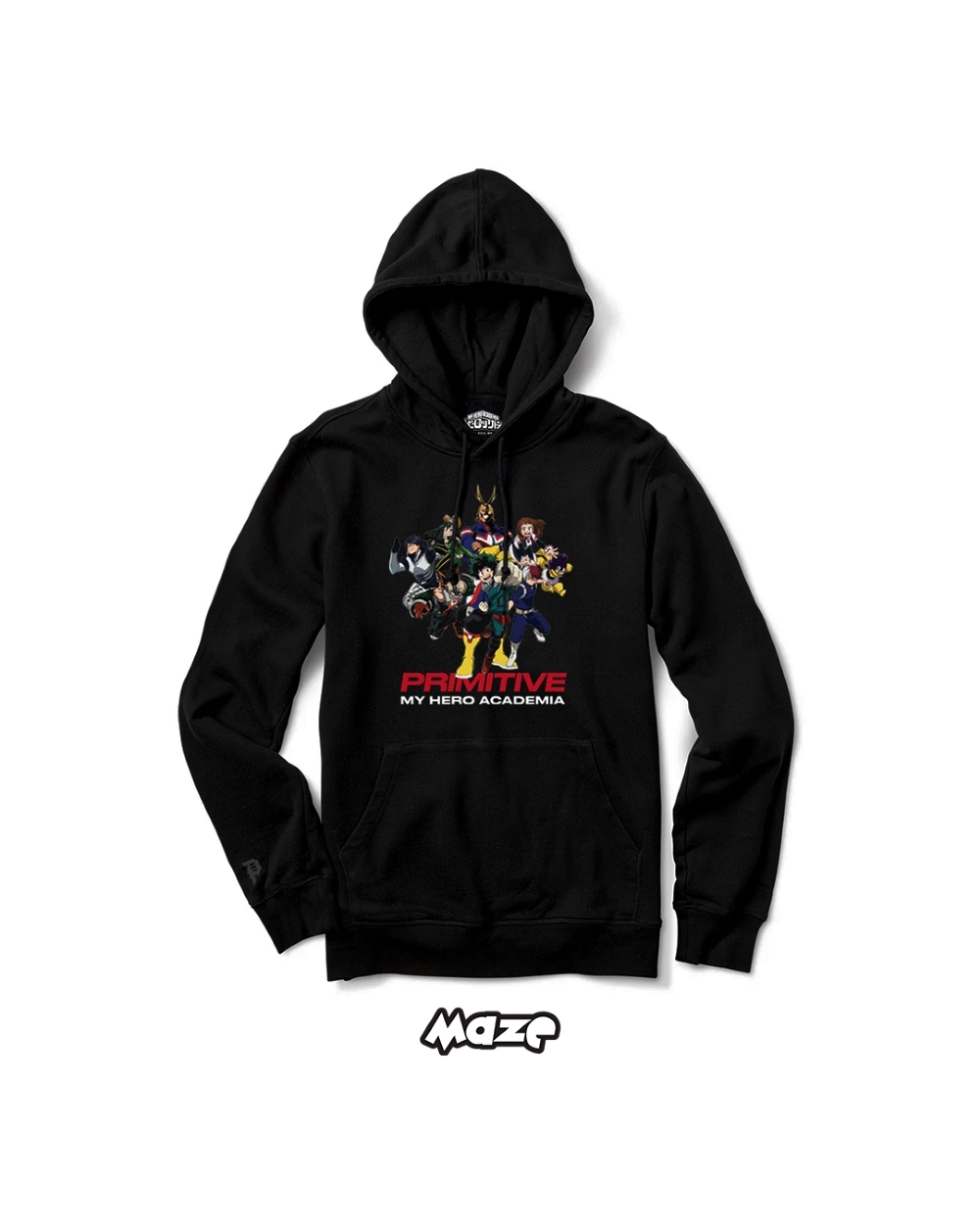 Moletom Primitive X My Hero Academia Preto