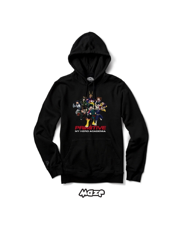 Moletom Primitive X My Hero Academia Preto