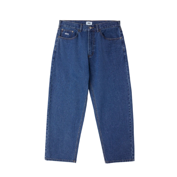 Calça Obey Bigwig Baggy Azul
