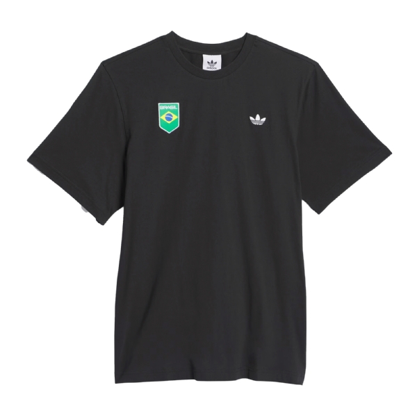 Camiseta Adidas Brasil Criola Skateboarding Preto