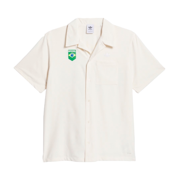 Camisa Adidas Brasil Tech Button Down Branco